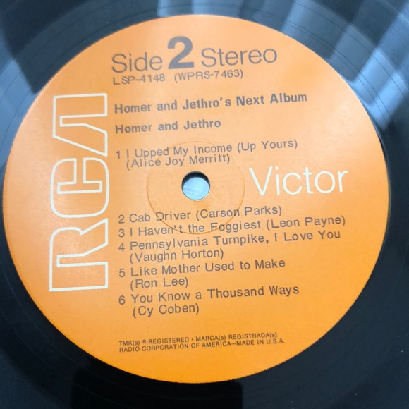 Homer & Jethro Next Album Vinyl Lp '69 - Picture 2 of 9